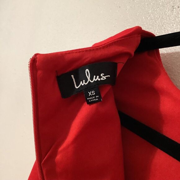 Lulus Double Flair Sleeve Bodycon Holiday Party New Years Statement Red Dress XS - Picture 9 of 11